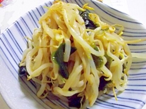 レンジで簡単♪干しもやしとわかめのナムル